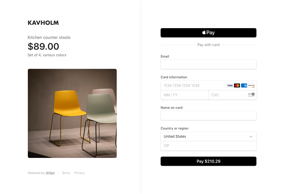 The new Stripe Checkout