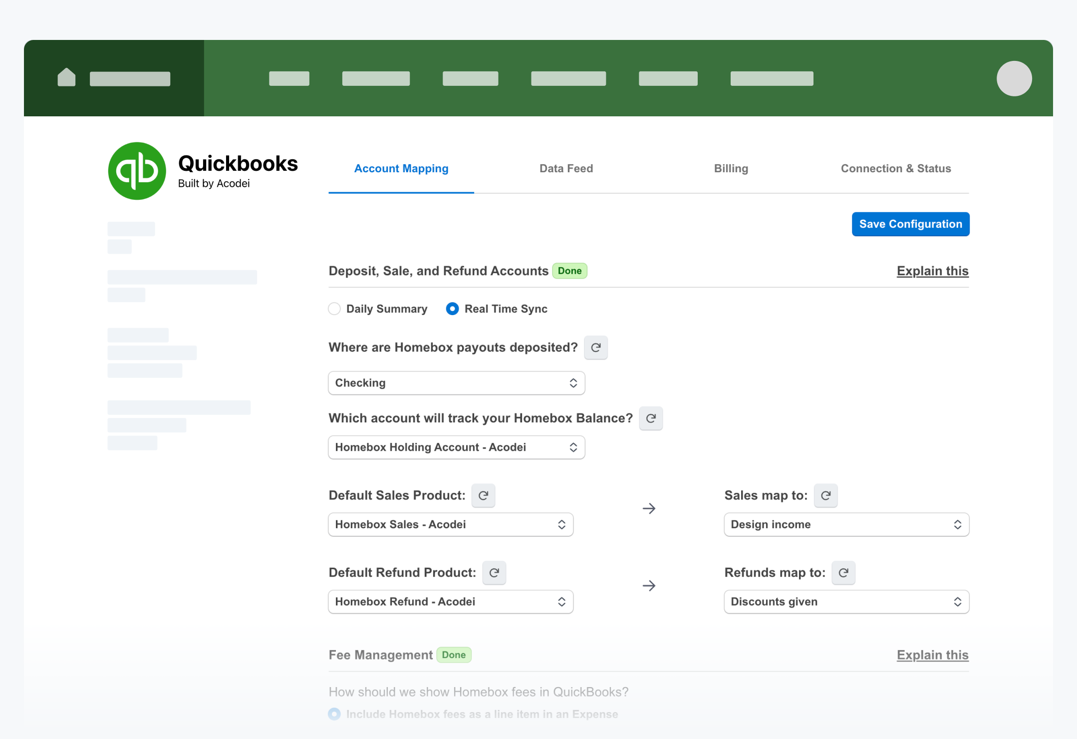 Quickbooks Sync by Acodei Stripe App