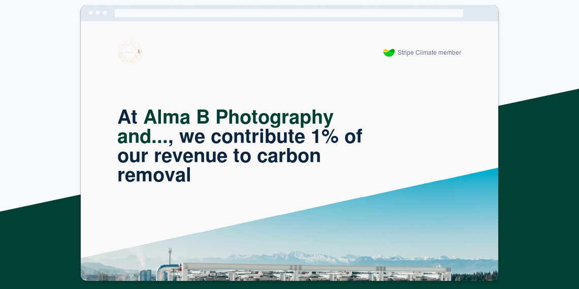 Alma B Photography And The FM Studio Space: Our Carbon Removal Commitment