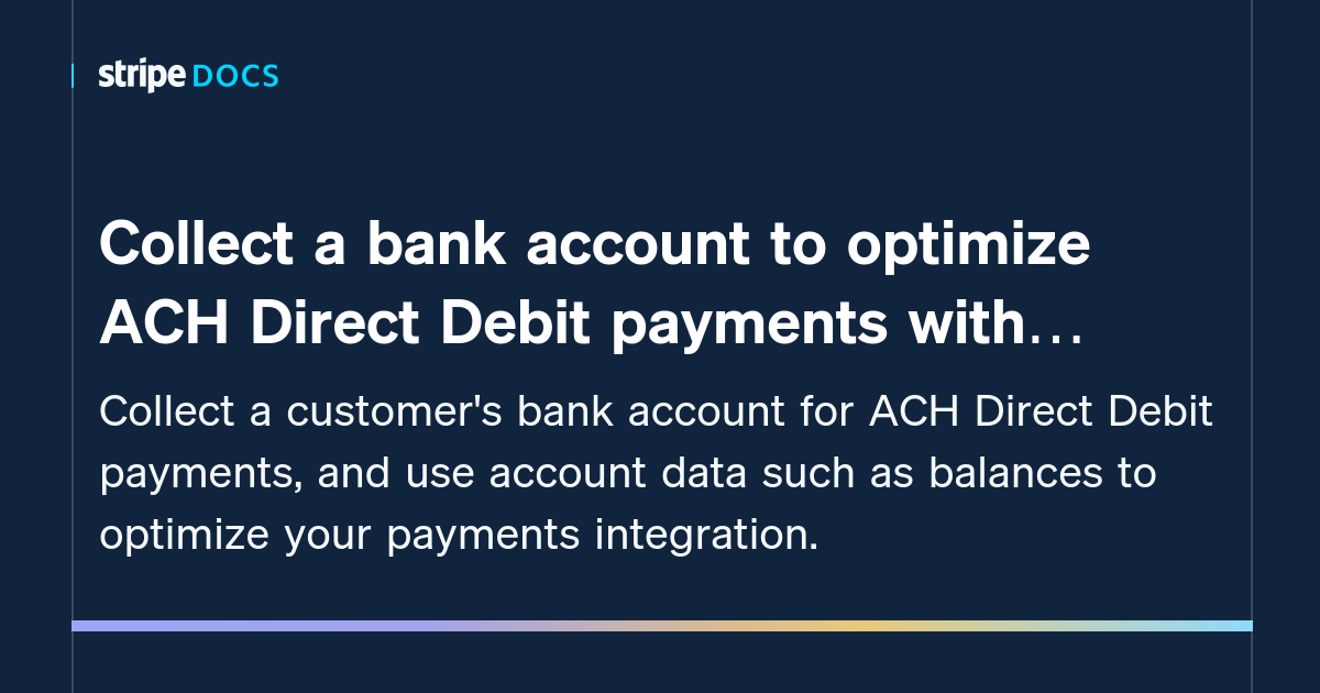 ach credit and debit