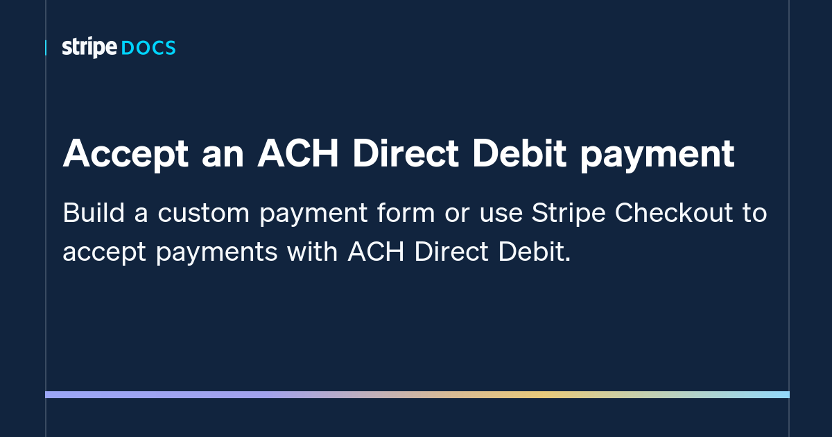 ach credit transfer vs direct debit