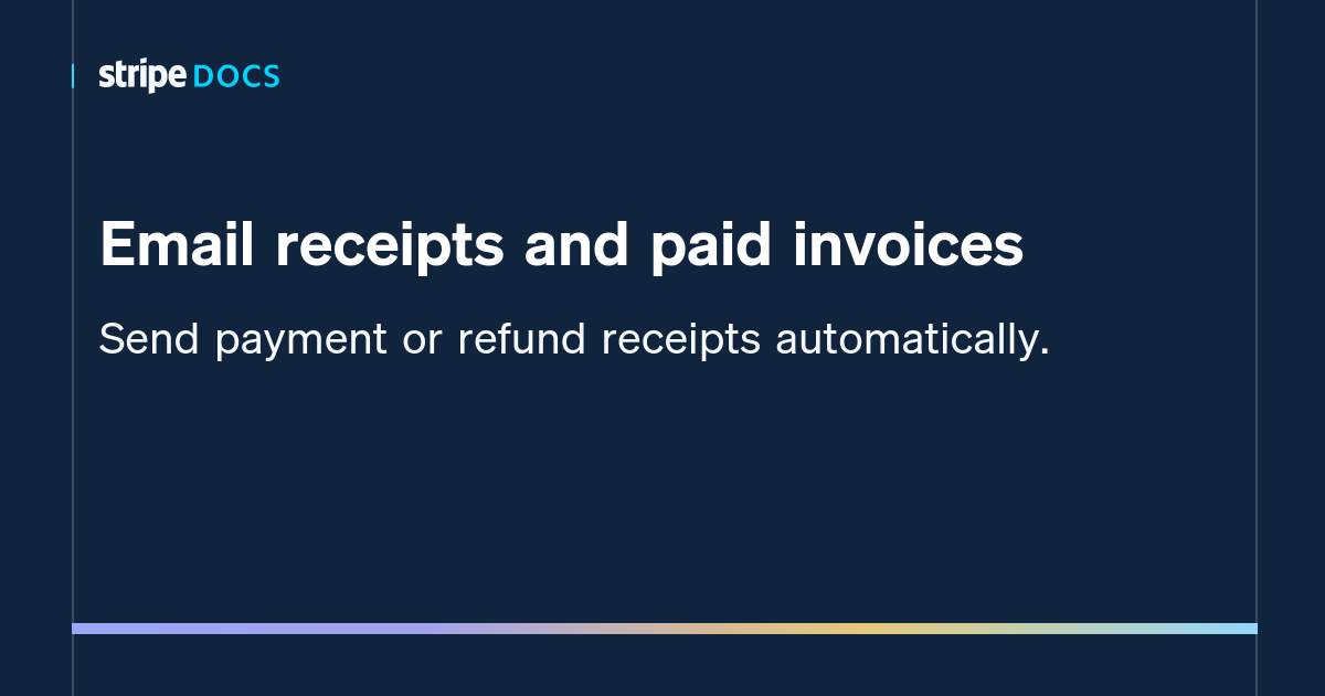 email-receipts-stripe-documentation
