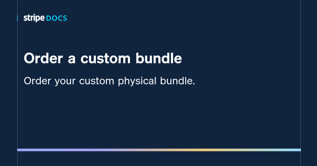 Deals Custom bundle