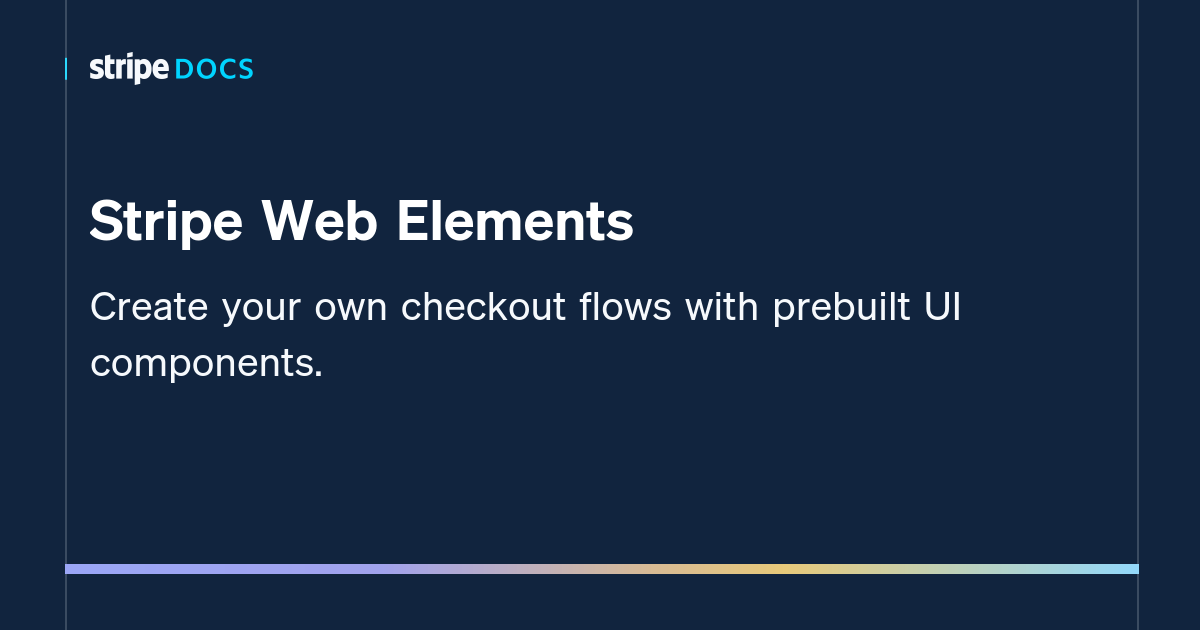 Stripe Web Elements