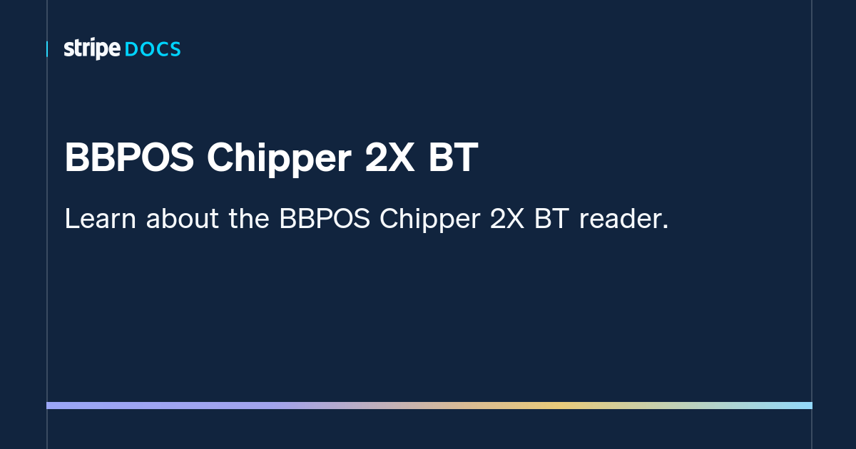 BBPOS offers Chipper Credit Card Reader CHB20